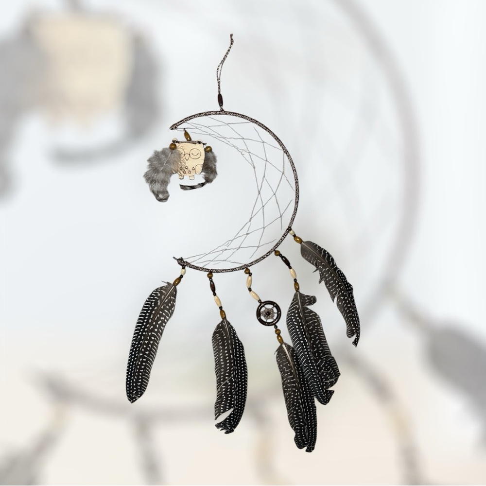 Gray and Brown Dreamcatcher Wall Decor